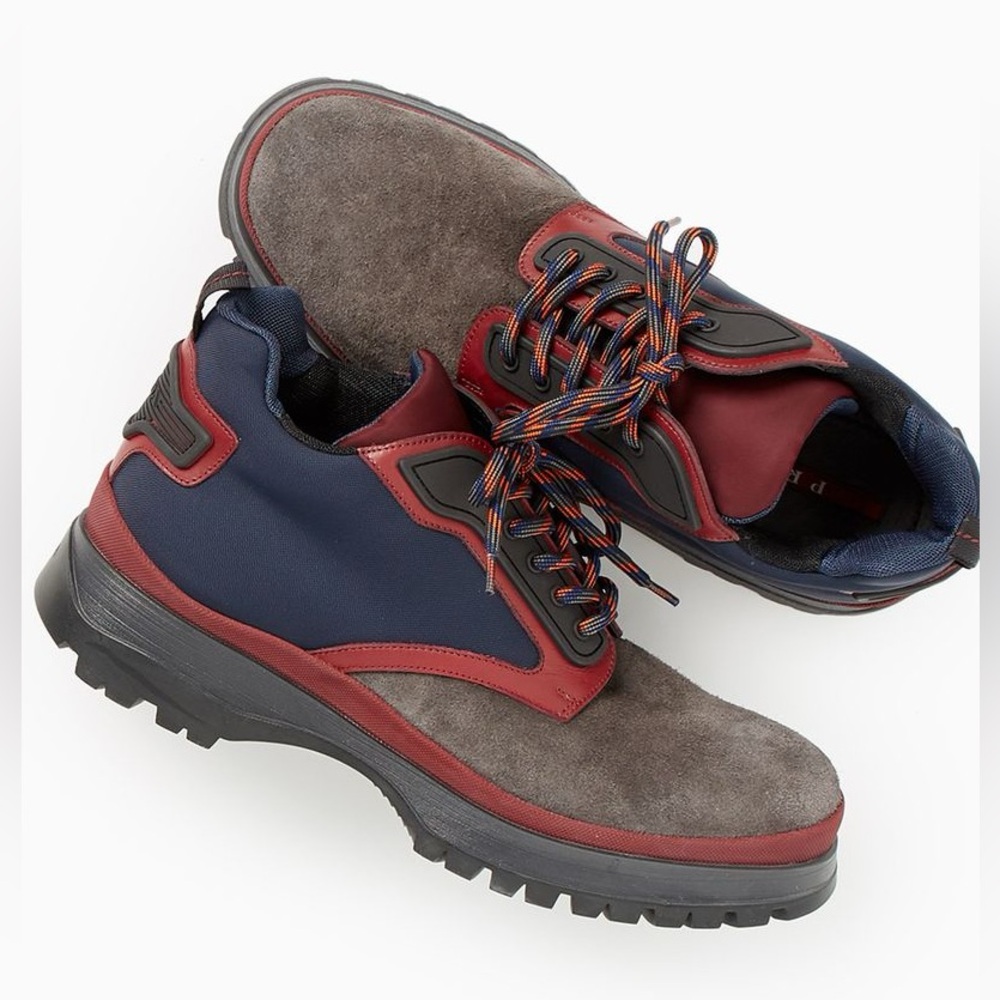 Prada Leather Outdoor Hiking Boots